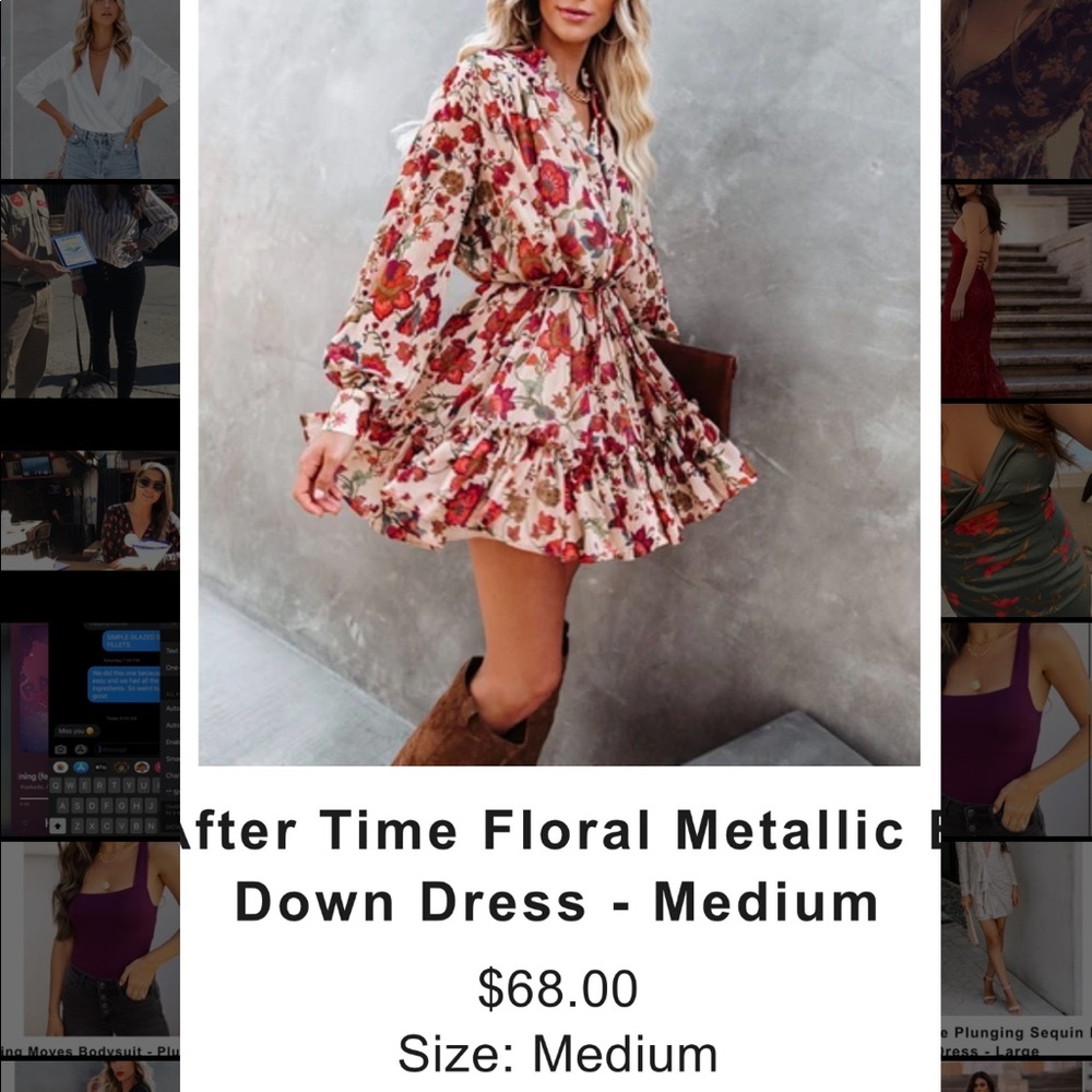 NWOT Vici Floral Dress
